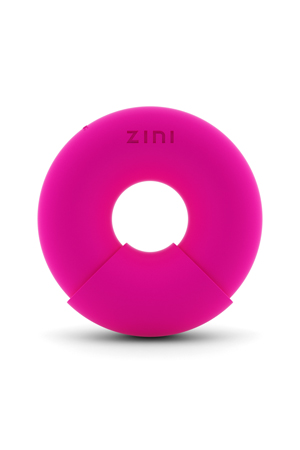 Розовый многофункциональный вибратор ZINI DONUT STRAWBERRY ZV032