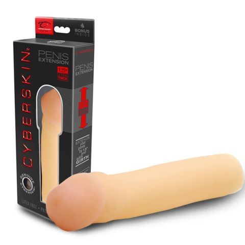 Насадка-удлинитель телесного цвета Topco Sales CyberSkin 1.5 inch Transformer Penis Extension 1008317