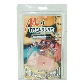 Вибрирующее эрекционное кольцо телесного цвета Baile «Зайчик» BI-010128-1002S