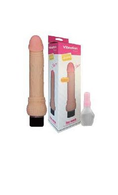 Виброфаллос телесного цвета со встроенным пультом Sextoy 2011 00467 (22 см)