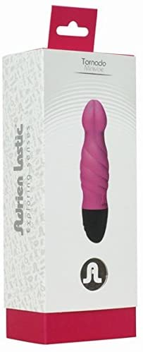 Розовый мини-вибратор с волнистым рельефом Adrien Lastic Tornado 10531 (14,6 см)