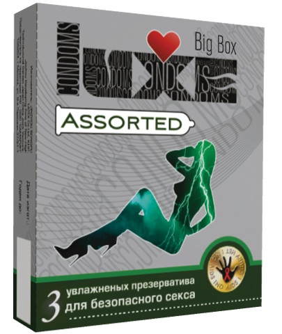 Презервативы с различным рельефом Luxe Assorted №3 (3 шт)