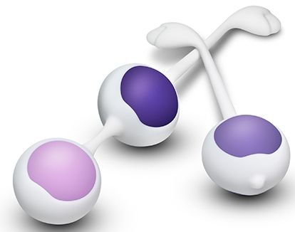 Комплект фиолетовых вагинальных шариков Blush Novelties Kegel Training Kit BL-444004