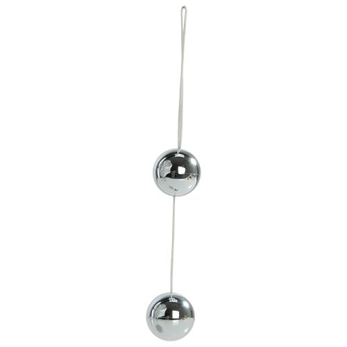 Серебристые вагинальные шарики Toyz4lovers CANDY BALLS LUX T4L-00801365