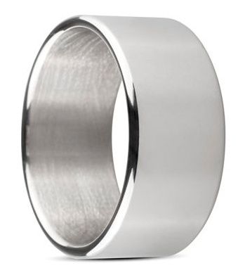 Серебристое эрекционное кольцо EDC Wholesale Sinner Wide metal head-ring Size S SIN061
