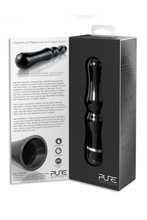 Чёрный вибромассажёр Pipedream BLACK LARGE PD4974-23 (18,4 см)