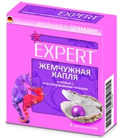Презервативы с точечной текстурой Expert «Жемчужная капля» №3 (3 шт)