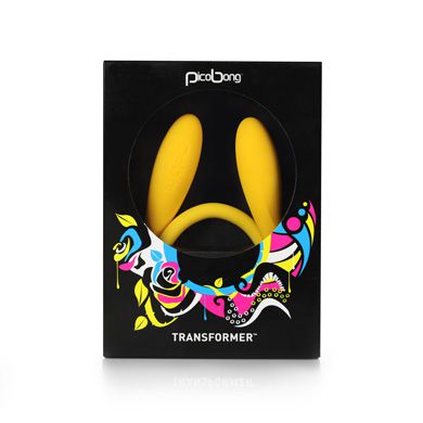 Жёлтый революционный стимулятор PicoBong Transformer Vibe PB6119 (65 см)
