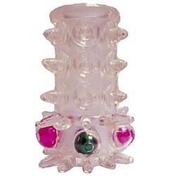 Прозрачная нежная насадка с шариками и шипами Tonga JAPANESE CULTURE PEARL TICKLER RING 170019