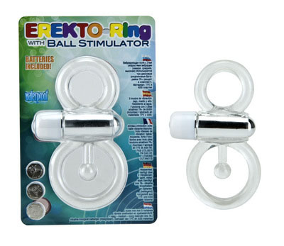 Кольцо эрекционное с вибратором и со стимуляцией мошонки Gopaldas 21-67CL BCD GP