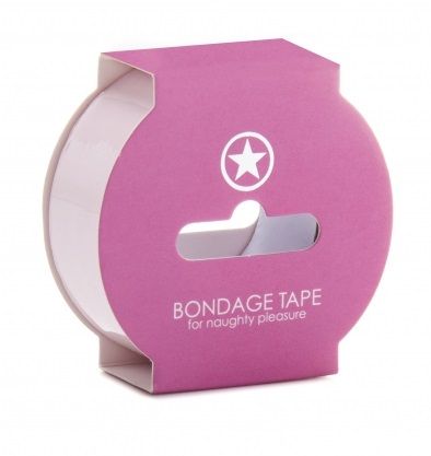 Нежно-розовая липкая лента Non Sticky Bondage Tape - 17,5 м. Shots Media BV OUBT003LPNK
