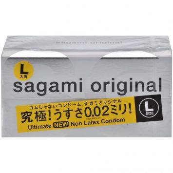 Прозрачные презервативы увеличенного размера Sagami Original 0.02 L-size №12 (12 шт)