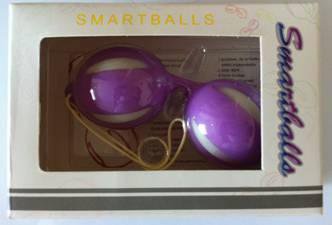 Фиолетовые вагинальные шарики Sextoy 2011 SMART BALLS В КОРОБОЧКЕ