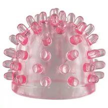 Розовая насадка на массажёр с шишечками Vandersex 151-Y (для Hitachi Magic Wand)