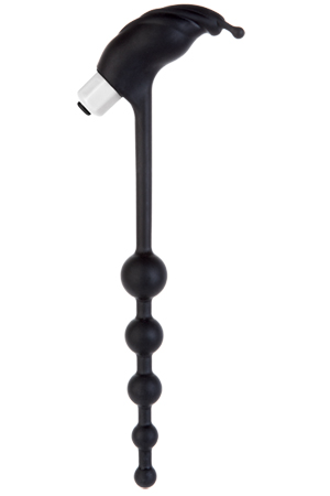 Чёрный анальный стимулятор с вибрацией Doc Johnson MOOD KINKY TICKLER 1470-17-BX