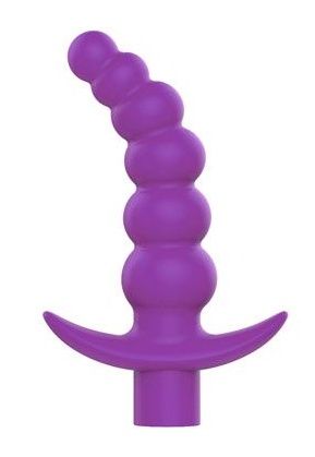 Фиолетовая вибрирующая анальная ёлочка Bior toys Sweet Toys ST-40187-5 (10,8 см)