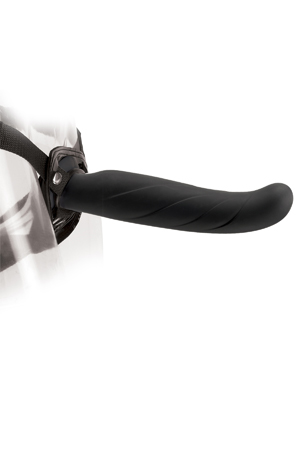 Насадка для страпона чёрного цвета Pipedream Fetish Fantasy Elite PD4518-23 (23 см)