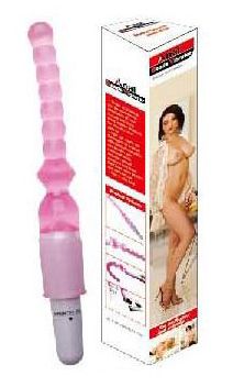 Гнущийся розовый анальный вибромассажёр со встроенным пультом Sextoy 2011 00411 (24 см)