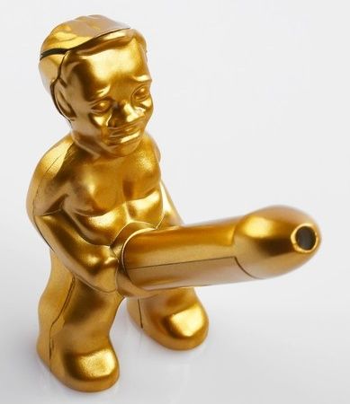 Золотистая газовая зажигалка Сима-Ленд «Женское счастье» 589807