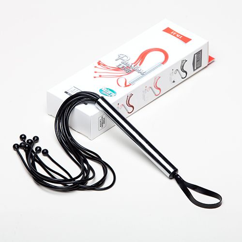 Резиновая чёрная плеть с 8 хвостами Sitabella 6011-1 (50 см)