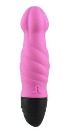 Розовый мини-вибратор с волнистым рельефом Adrien Lastic Tornado 10531 (14,6 см)