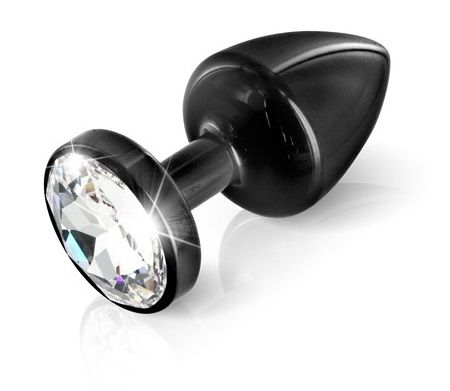 Чёрная анальная пробка DIOGOL ANNI round black T3 1030053000 (9 см)