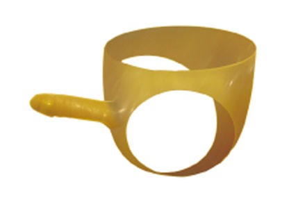 Поясной фаллоимитатор телесного цвета из латекса ToyFa 888243 (18,5 см)