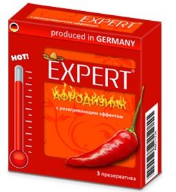 Презервативы с разогревающим эффектом Expert «Афродизиак» №3 (3 шт)