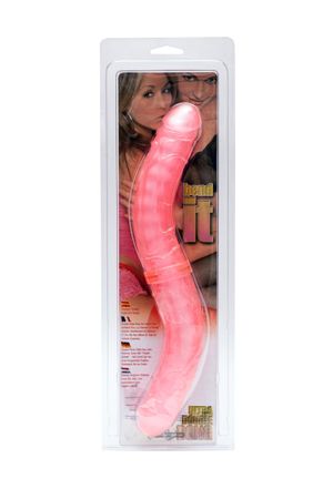 Розовый лесбийский фаллоимитатор Gopaldas «Я и мой двойник» 05-119CPR BCD GP (33 см)