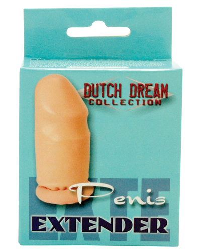 Латексная насадка-удлинитель телесного цвета Seven Creations 170-BCD