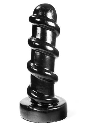 Чёрная большая анальная пробка Mister B Dark Crystal Alfred Dildo MB710120 (29 см)