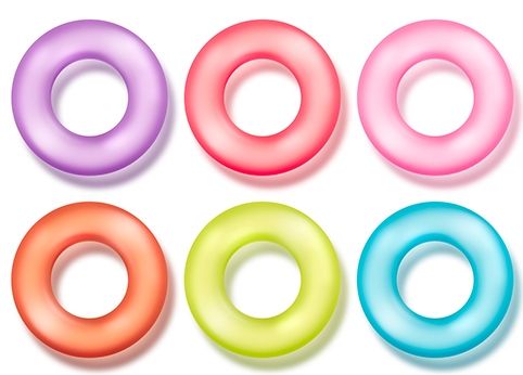 Набор из 6 разноцветных эрекционных колец Blush Novelties King of the Ring BL-93652