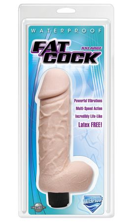 Большой вибромассажер-реалистик телесного цвета со встроенным пультом Pipedream XXLarge Fat Cock PD3390-03
