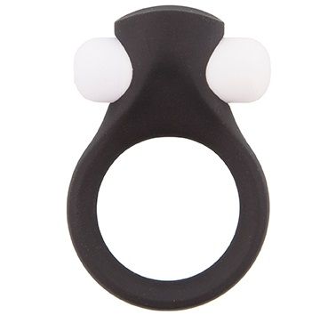 Чёрное эрекционное виброкольцо Dream Toys LIT-UP SILICONE STIMU RING 2 BLACK 21156