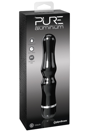 Чёрный вибромассажёр Pipedream BLACK LARGE PD4974-23 (18,4 см)