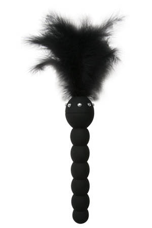 Чёрная анальная ёлочка Topco Sales Feathered Friend 1091050 (14 см)