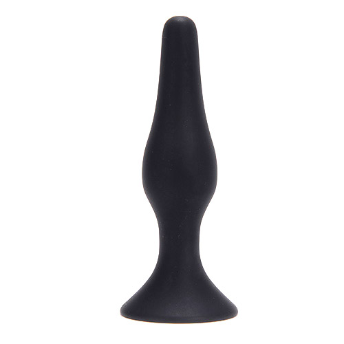 Большая анальная пробка из силикона в чёрном цвете Toyz4lovers ANAL BOTTLE PLUG SILICONE LARGE T4L-00700911 (12,5 см)
