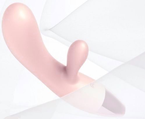 Хай-тек вибромассажёр-носорог для G-стимуляции с клиторальным отростком нежно-розового цвета ImToy Rhino (20,5 см)