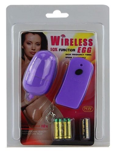 Фиолетовое виброяйцо с дистанционным управлением Baile BI-014034-0603S