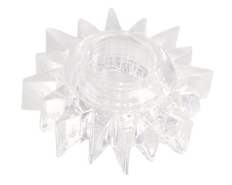 Прозрачное гелевое эрекционное кольцо-солнце ToyFa 818004-1