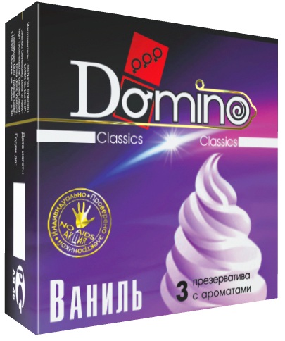 Ароматизированные презервативы Domino Ваниль №3 (3 шт)