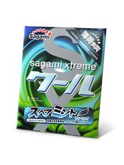 Прозрачный презерватив с ароматом мяты Sagami Xtreme Mint №1 (1 шт)