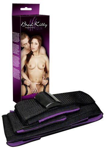 Черные манжеты на липучках для фиксации рук к бёдрам Orion 0528560