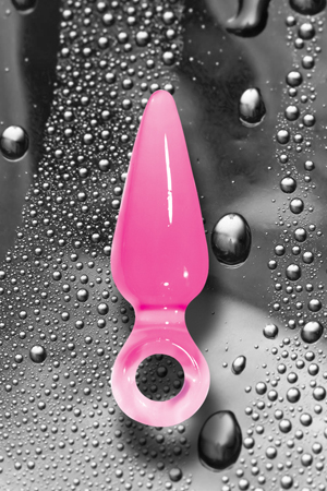 Розовая анальная пробка с кольцом NS Novelties Pleasures Plug Mini NSN-0501-14 (9 см)