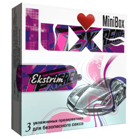 Ребристые презервативы Luxe Mini Box «Экстрим» №3 (3 шт)