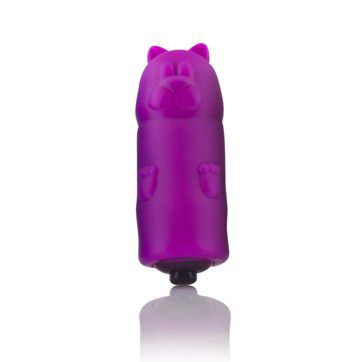Вибро-зверушка Screaming O «Фиолетовый медвежонок» Buddies BUD-101BR