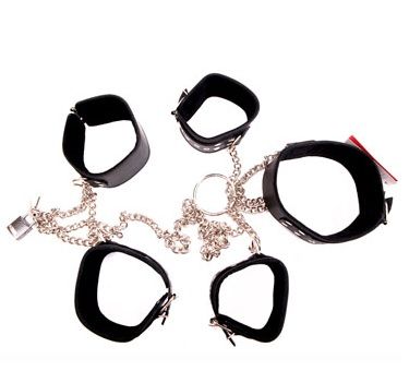 Бондажный комплект для одновременной фиксации рук и ног Подиум Р54