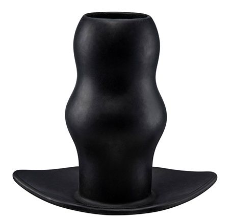 Чёрная анальная пробка с туннелем Dream Toys 21605 (6,5 см)