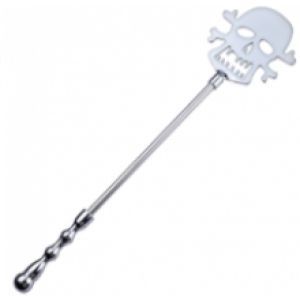 Серебристый металлический стек с черепом Vandersex RYSM-083-E-ZT (41 см)