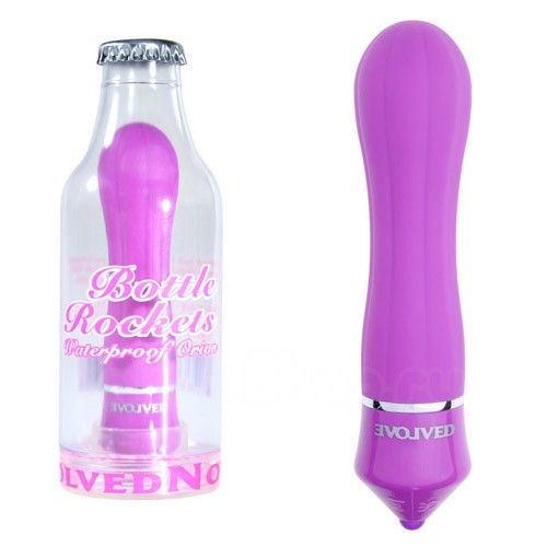 Фиолетовый вибратор в бутылке Evolved Bottle Rockets Orion EN-AH-0004-02-2 (11 см)